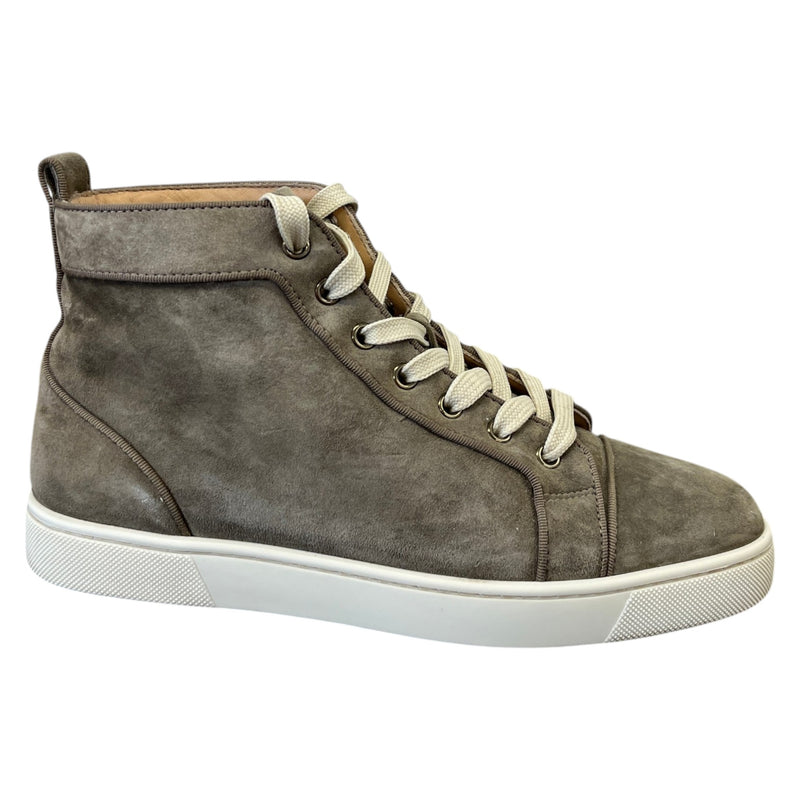 Men's Louis Orlato Flat High Trainers Khaki Size UK 6 / EU 40