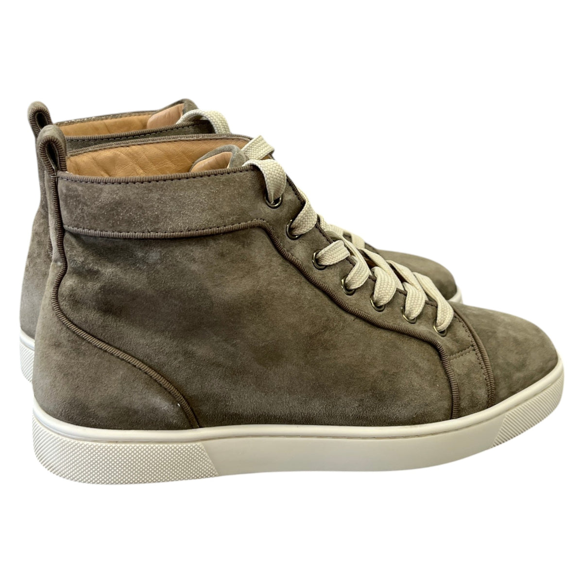 Men's Louis Orlato Flat High Trainers Khaki Size UK 6 / EU 40 - Photo 8