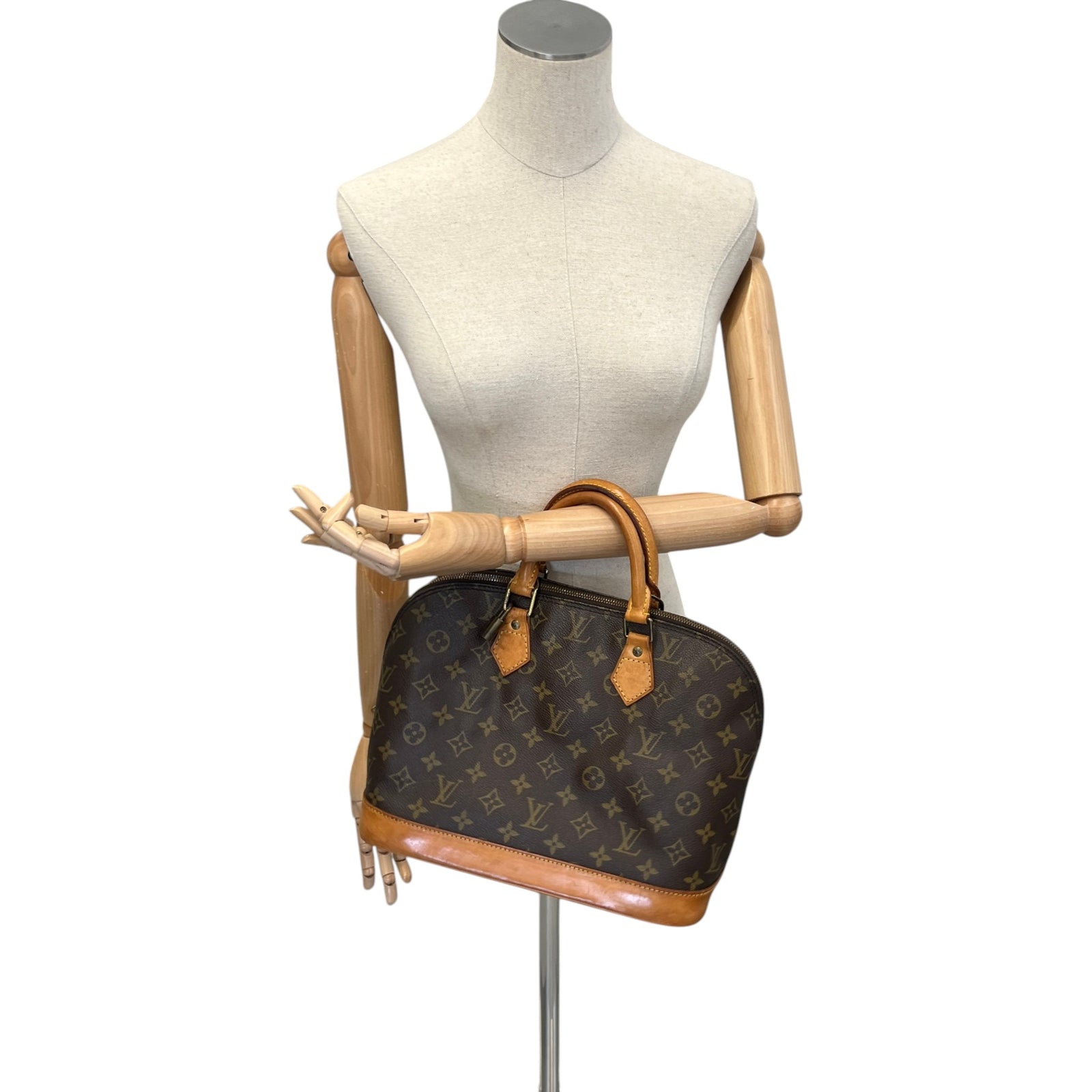 Women's Monogram Alma Pm Handbag Brown - Photo 2