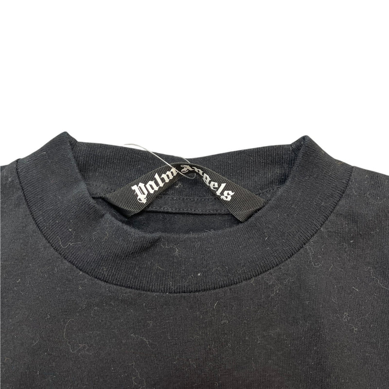 Men's World In Hands Print T-Shirt Black Size S