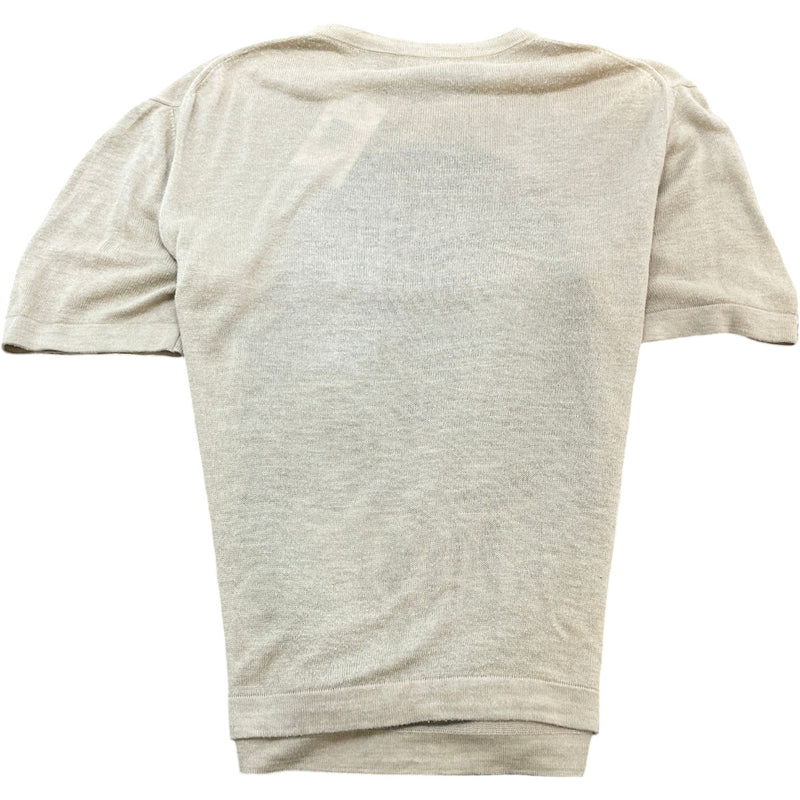 Men's x Shawn Stussy Knit T-Shirt Beige Size XS