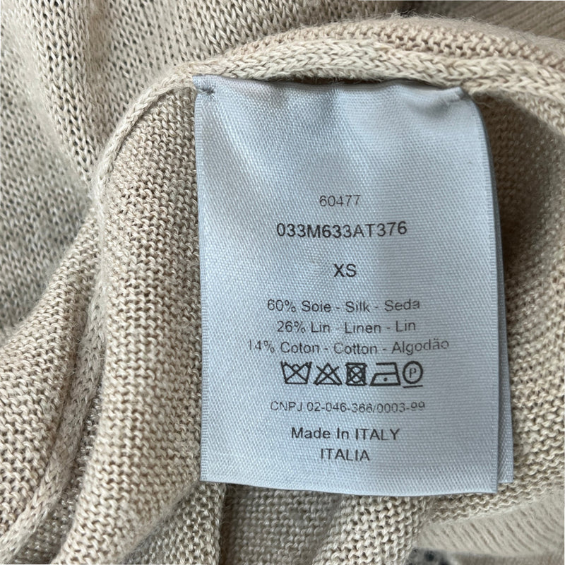 Men's x Shawn Stussy Knit T-Shirt Beige Size XS