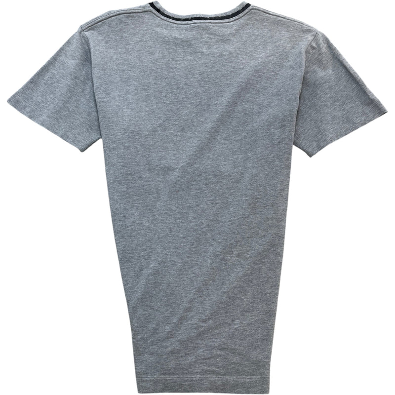 Men's Sequin Embroidered Logo T-Shirt Grey Size S