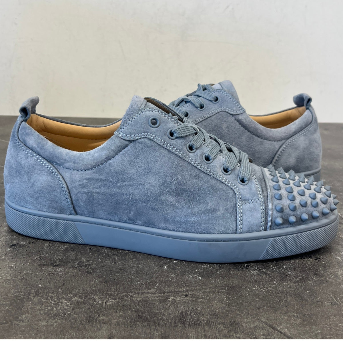 Men's Louis Junior Spike Low Trainers Blue Size UK 9.5 / EU 43.5 - Photo 12