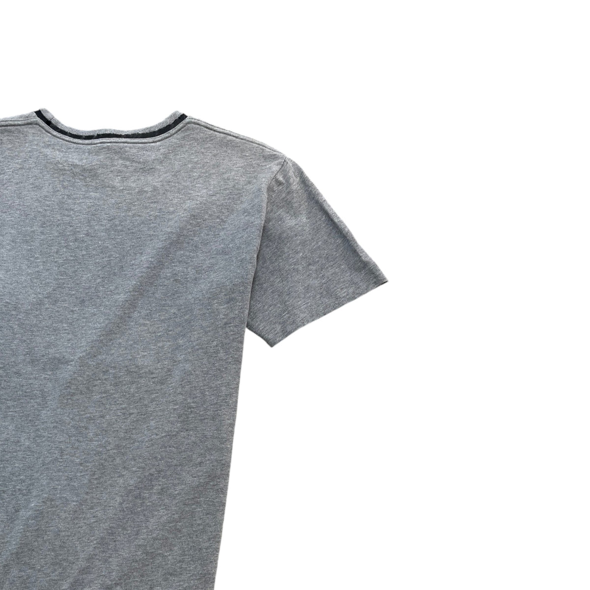 Men's Sequin Embroidered Logo T-Shirt Grey Size S - Photo 4