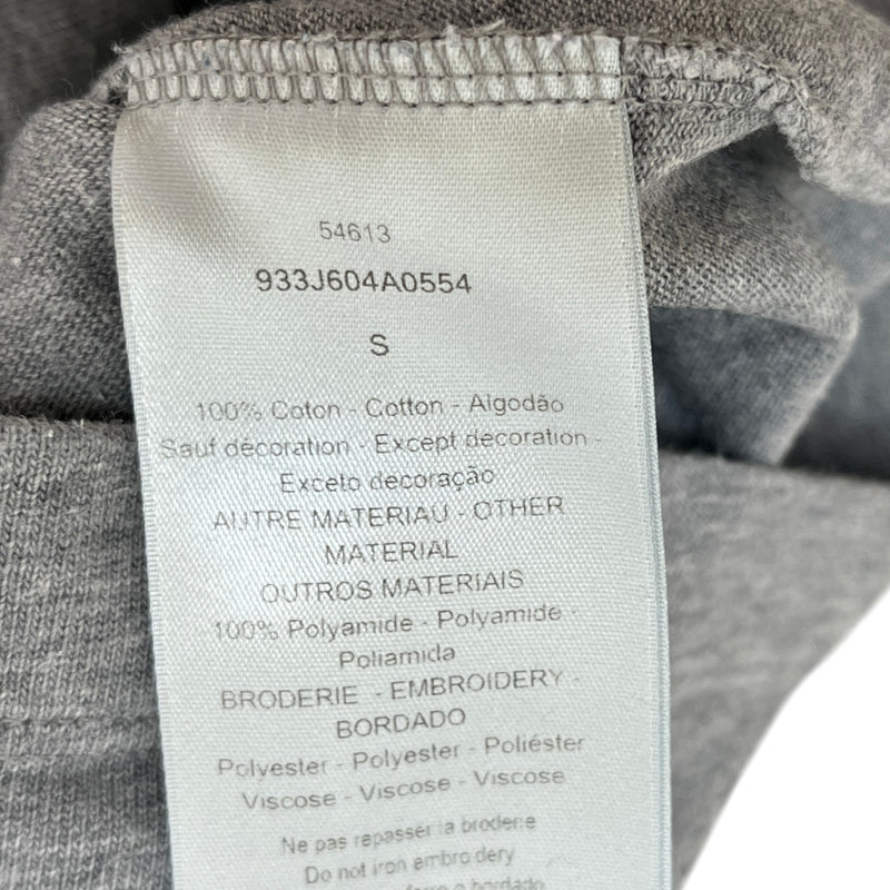 Men's Sequin Embroidered Logo T-Shirt Grey Size S