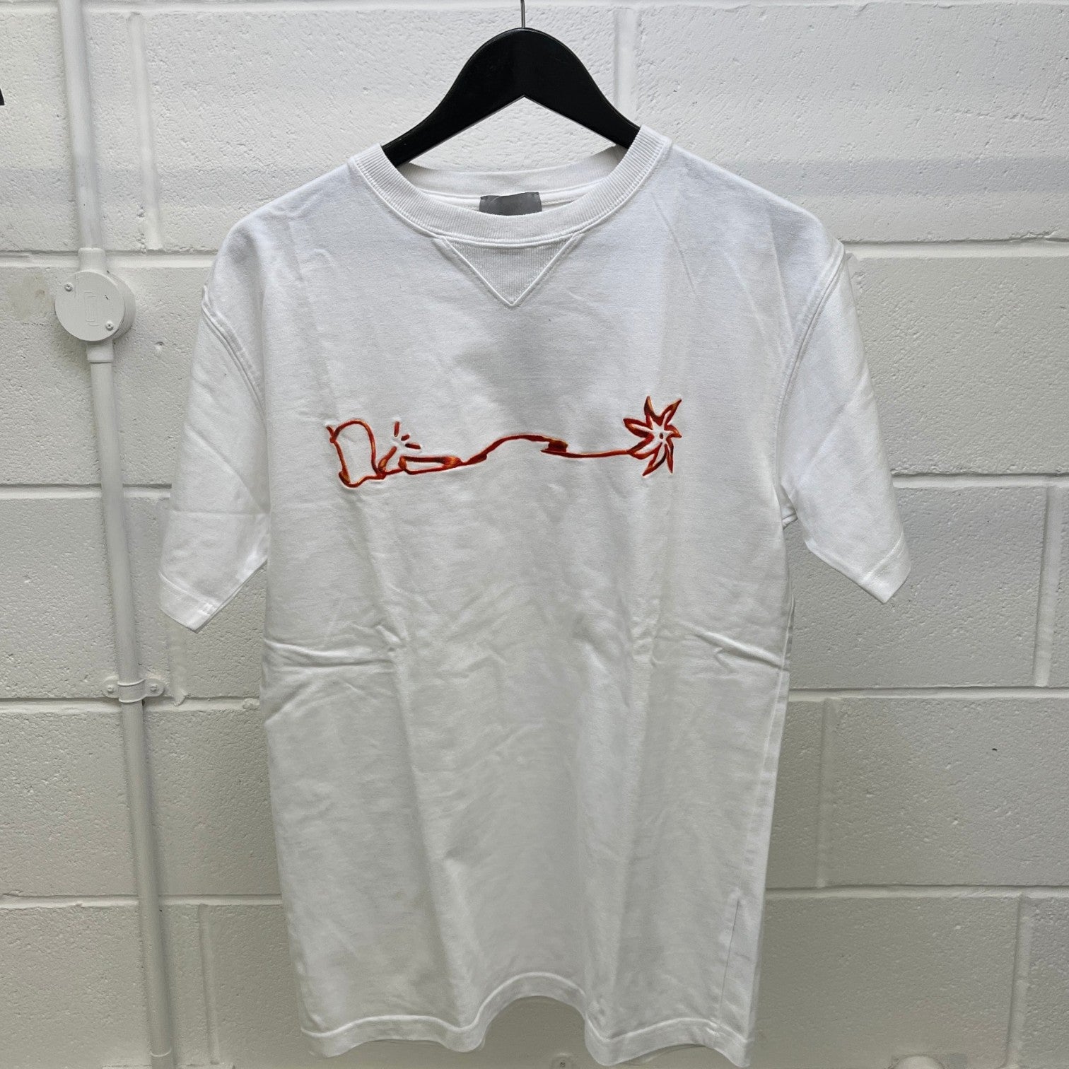 Men's Dior X Cactus Jack Oversized T-Shirt White Size S - Photo 8
