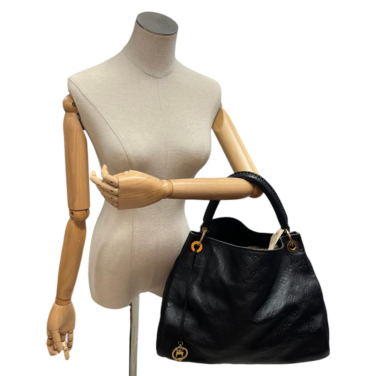 Women's Monogram Artsy MM Handbag Black - Photo 2