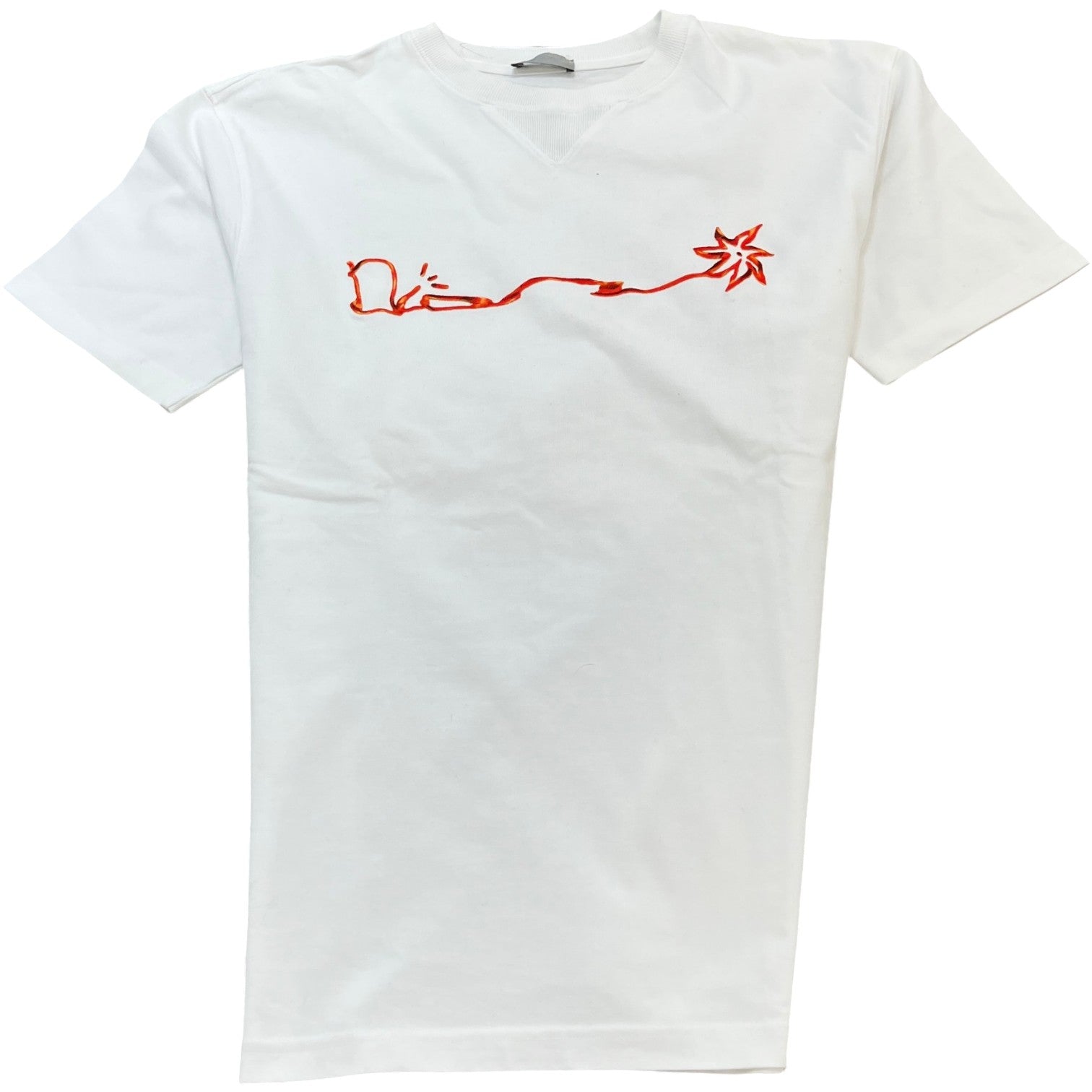 Men's Dior X Cactus Jack Oversized T-Shirt White Size S - Photo 1