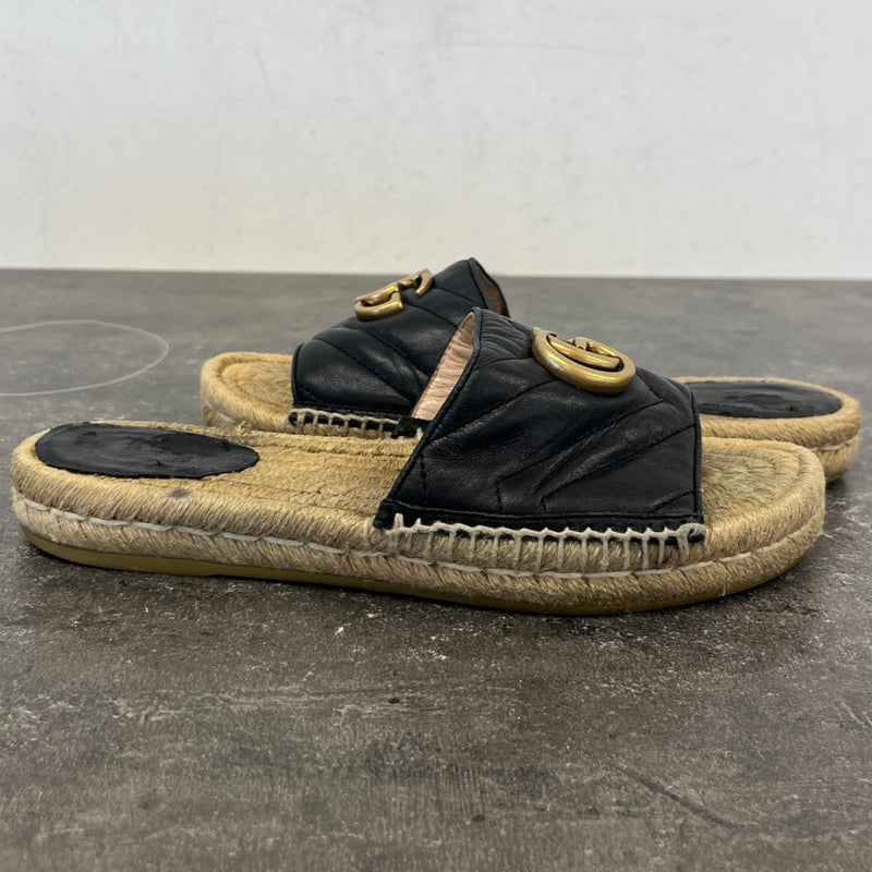 Women's GG Marmont Espadrilles Black Size UK 3 / EU 36