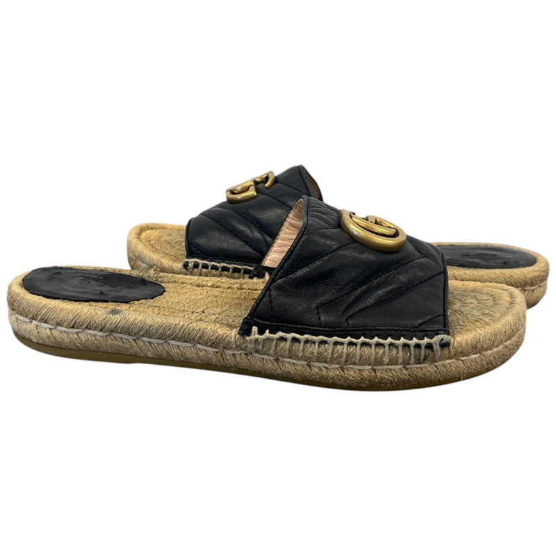 Women's GG Marmont Espadrilles Black Size UK 3 / EU 36