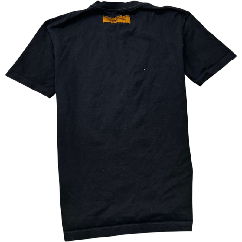 Men's Cartoon Monogram T-Shirt Black Size M