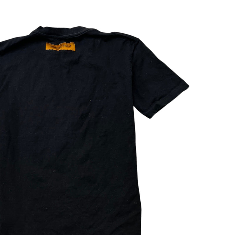 Men's Cartoon Monogram T-Shirt Black Size M