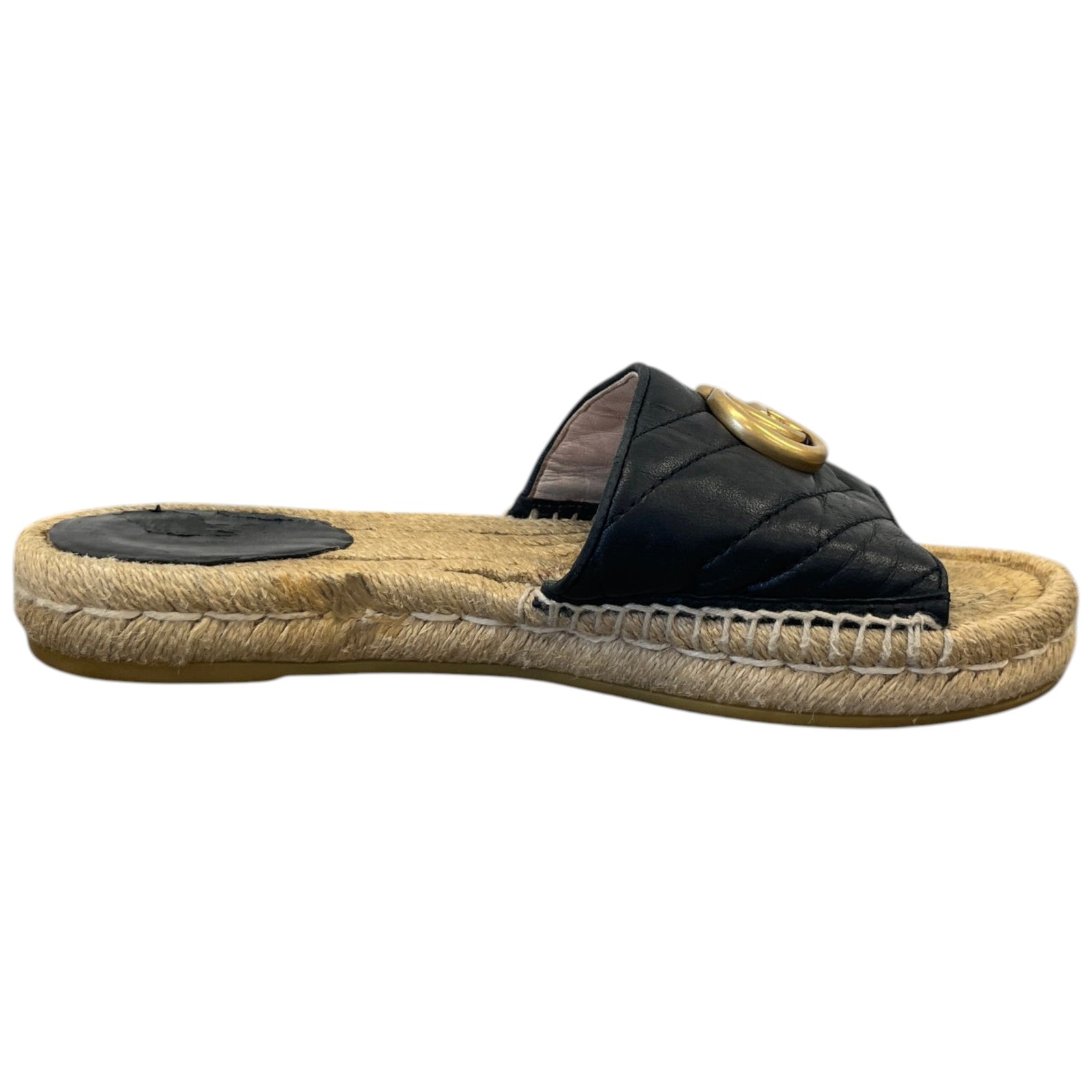 Women's GG Marmont Espadrilles Black Size UK 3 / EU 36 - Photo 4