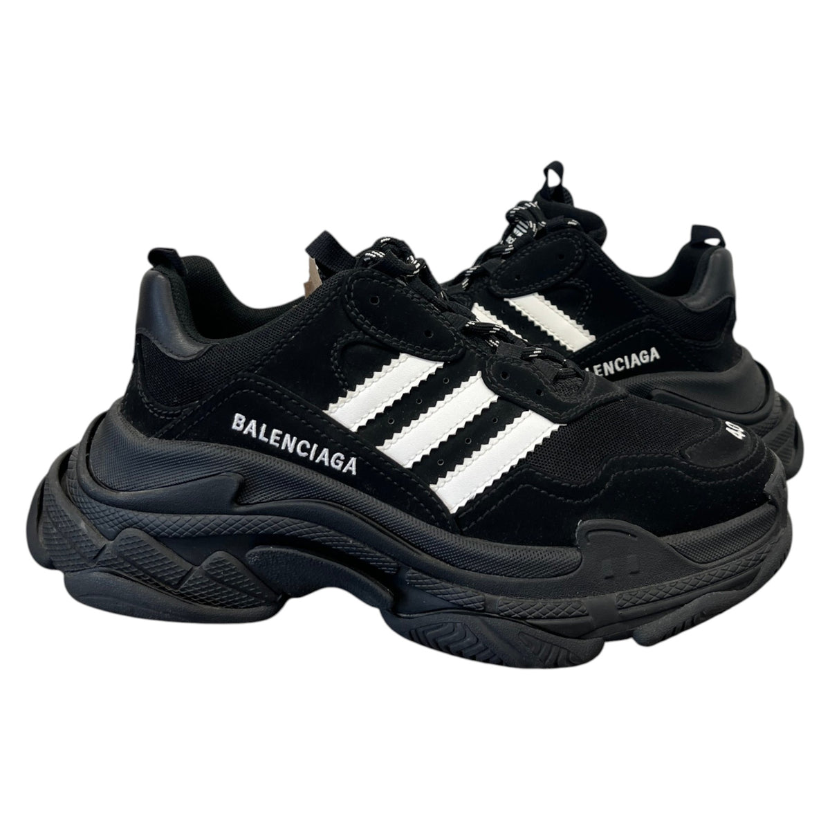 Women's x Adidas Triple S Low Trainers Black Size UK 7 / EU 40 - Photo 3