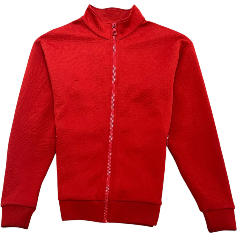 Men's Monogram Zip Up Down Jacket Red Size L
