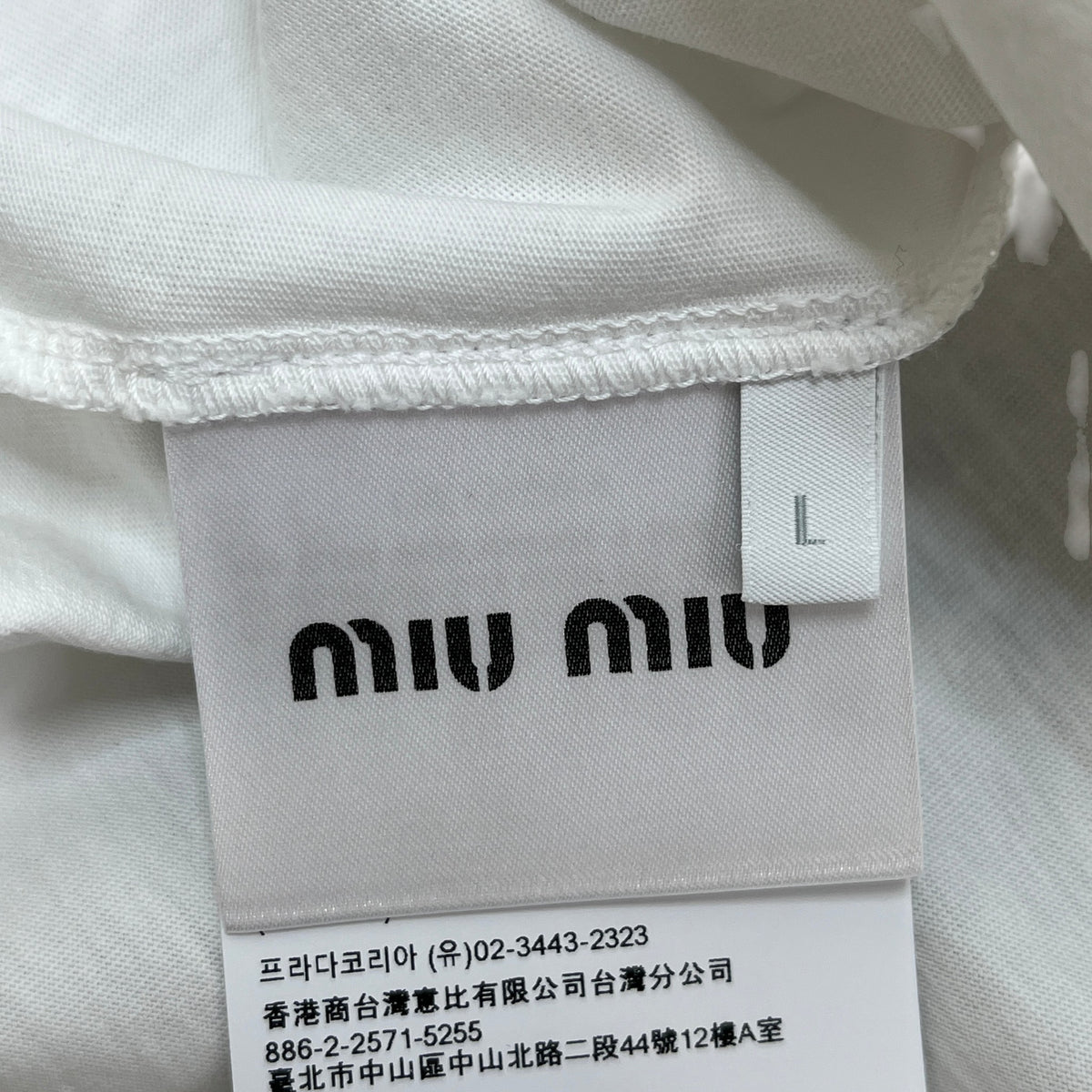 Women's Patch logo T-Shirt White Size L / UK 12 - Photo 6