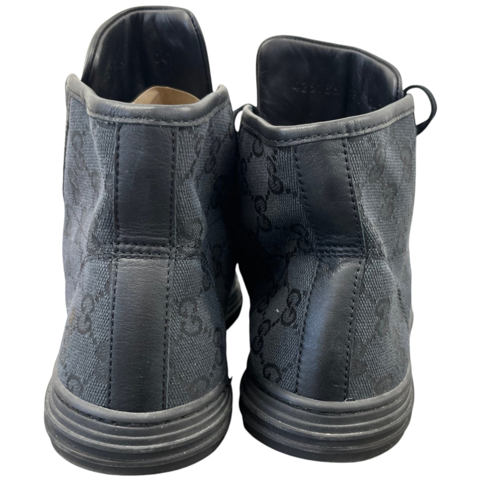 Women's Gg Supreme High Trainers Black Size EU 38.5 / UK 5.5 - Photo 7