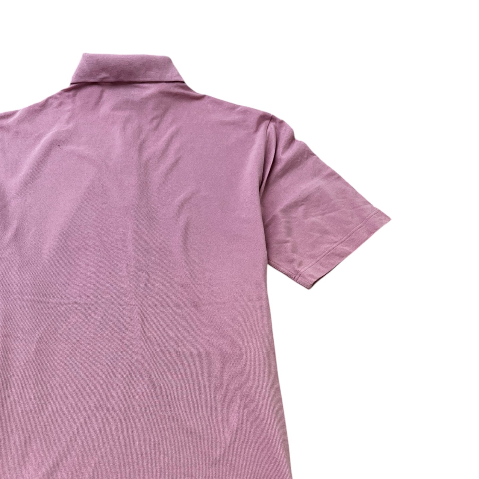 Men's Embroidered H Polo Shirt Pink Size XL - Photo 4
