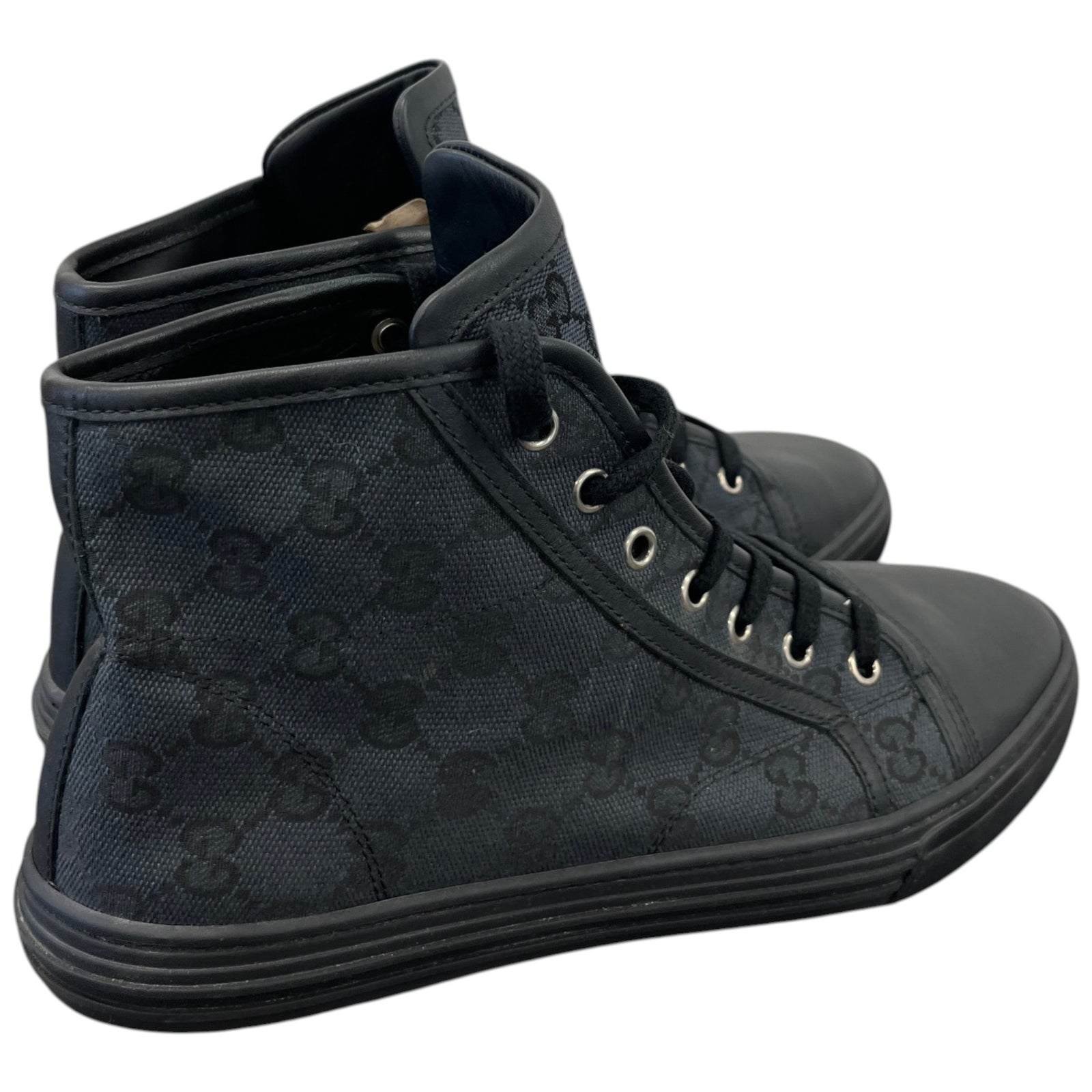 Women's Gg Supreme High Trainers Black Size EU 38.5 / UK 5.5 - Photo 8