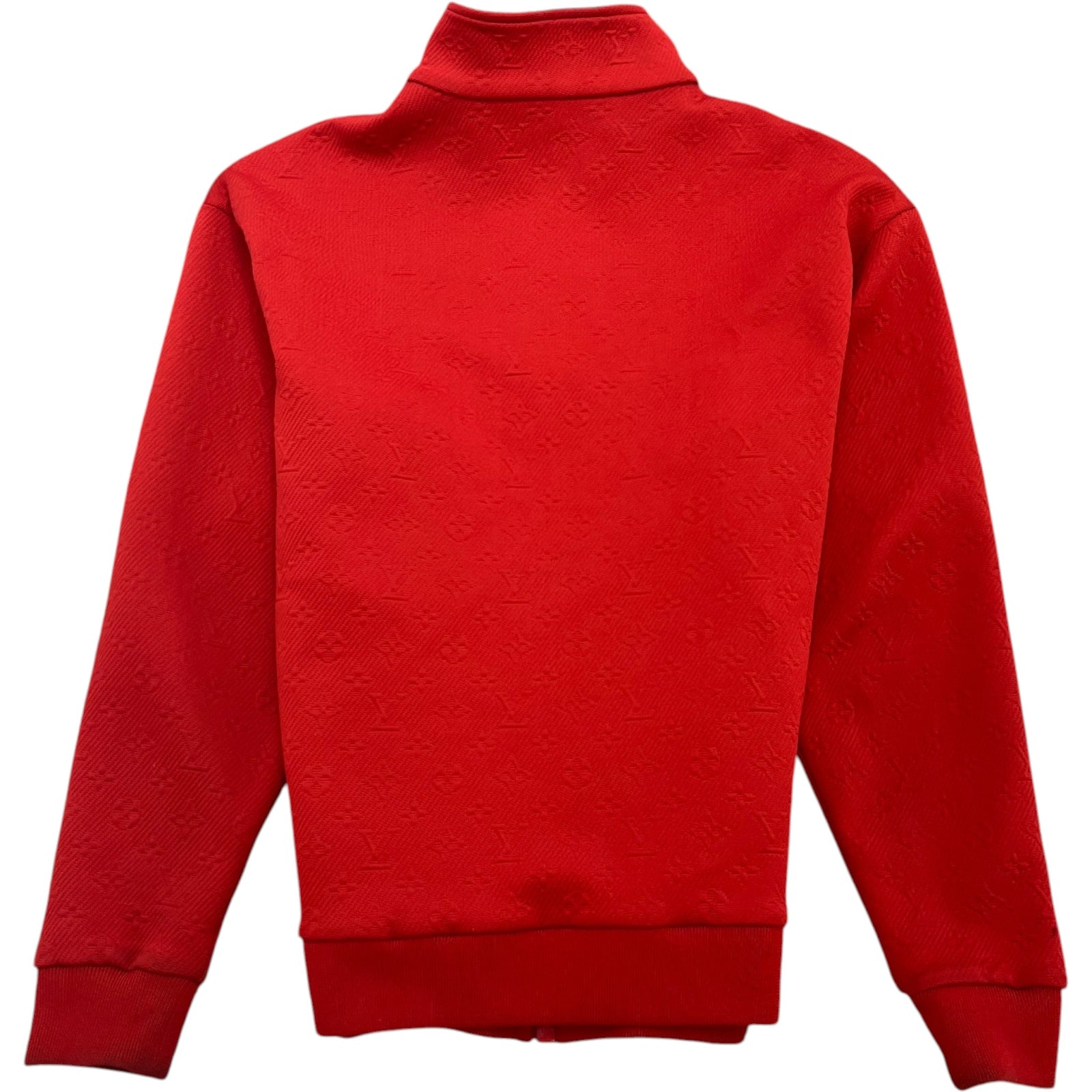 Men's Monogram Zip Up Down Jacket Red Size L - Photo 2