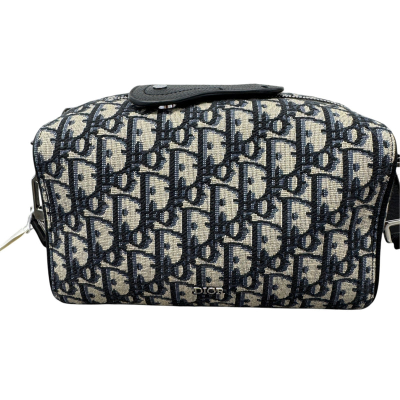 Men's Oblique Lingot Messenger Bag Navy