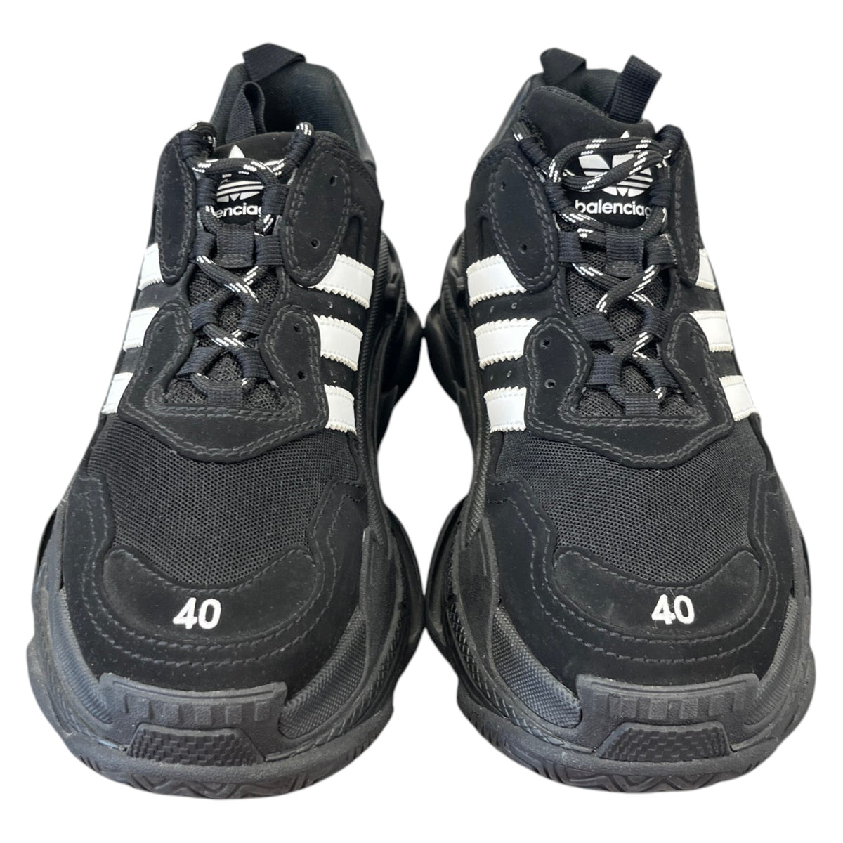 Women's x Adidas Triple S Low Trainers Black Size UK 7 / EU 40 - Photo 6
