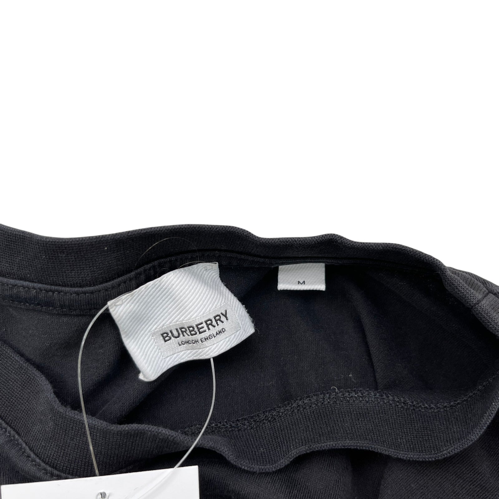 Men's Embroidered Logo T-Shirt Black Size M - Photo 7
