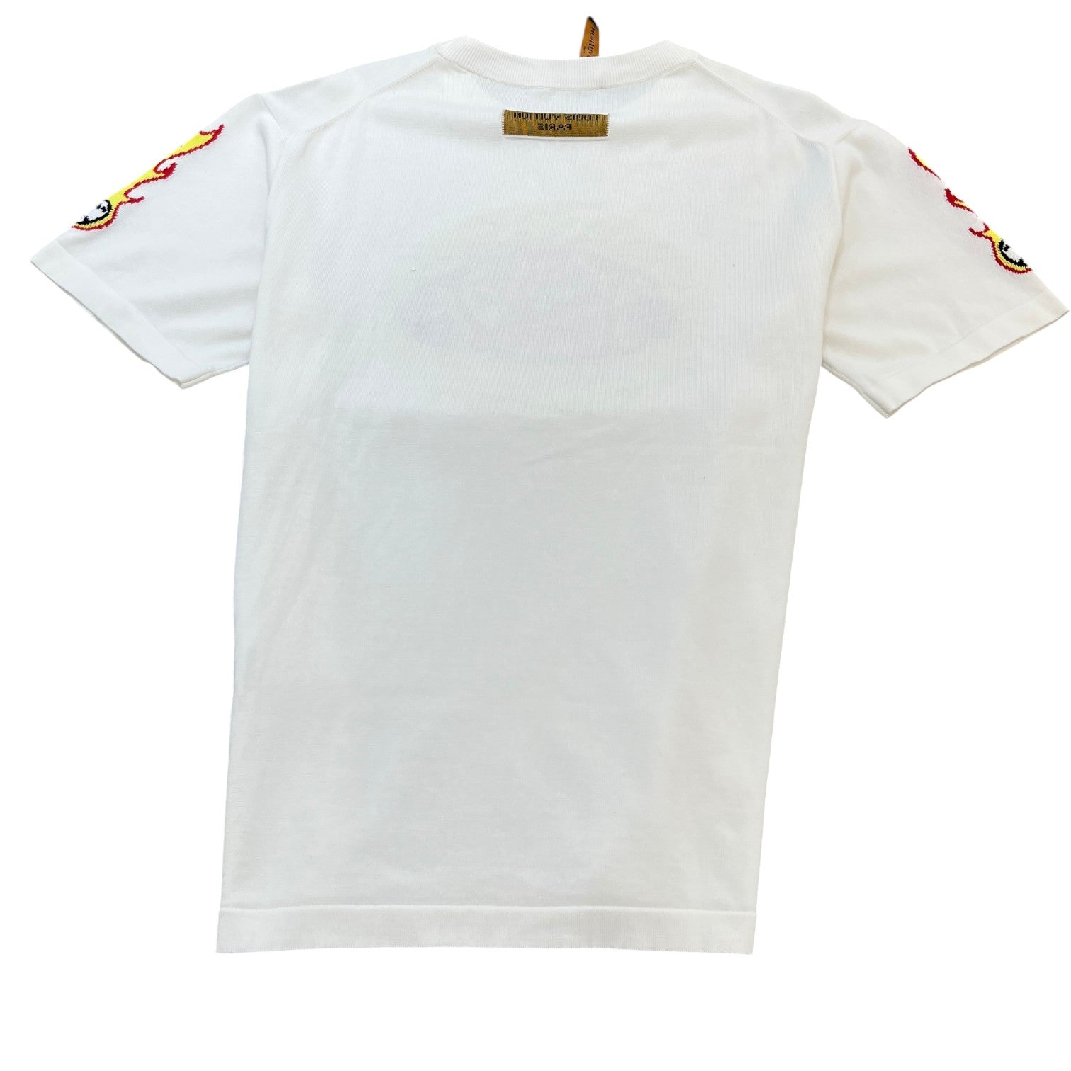 Men's Comics Intarsia Knit T-Shirt White Size XXL - Photo 2