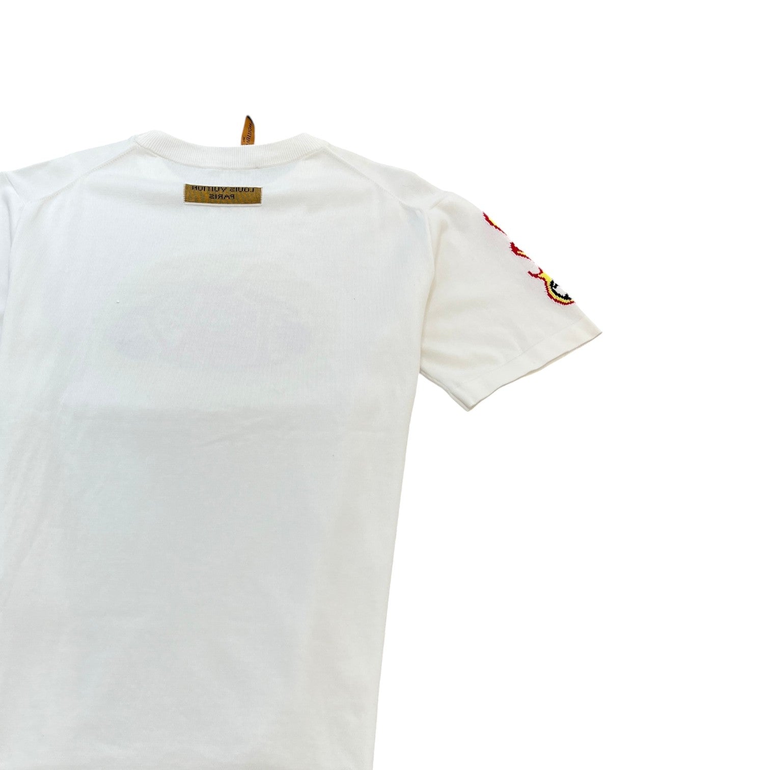 Men's Comics Intarsia Knit T-Shirt White Size XXL - Photo 4