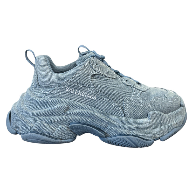 Women's Triple S Low Trainers Blue Size UK 7 / EU 40