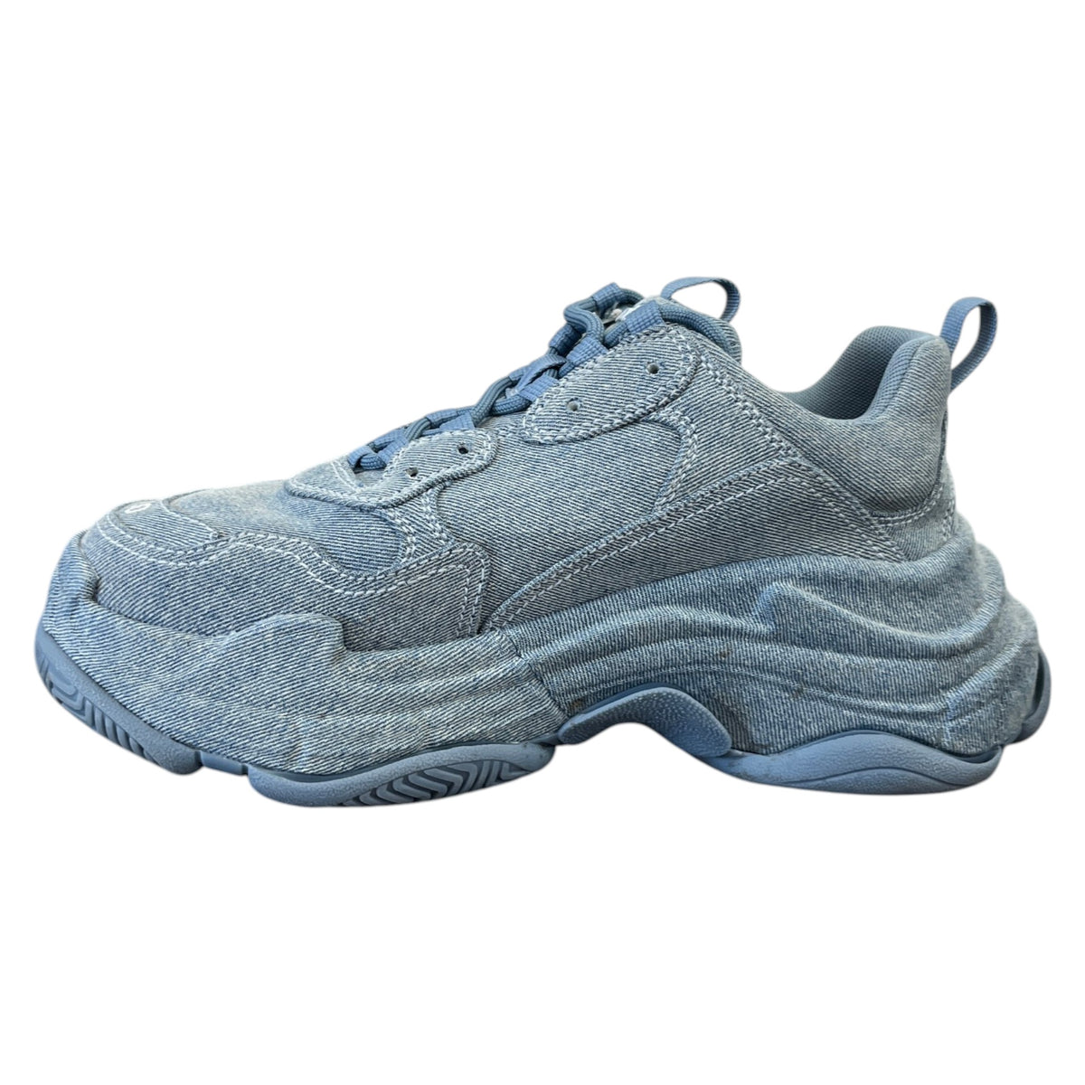 Women's Triple S Low Trainers Blue Size UK 7 / EU 40 - Photo 2