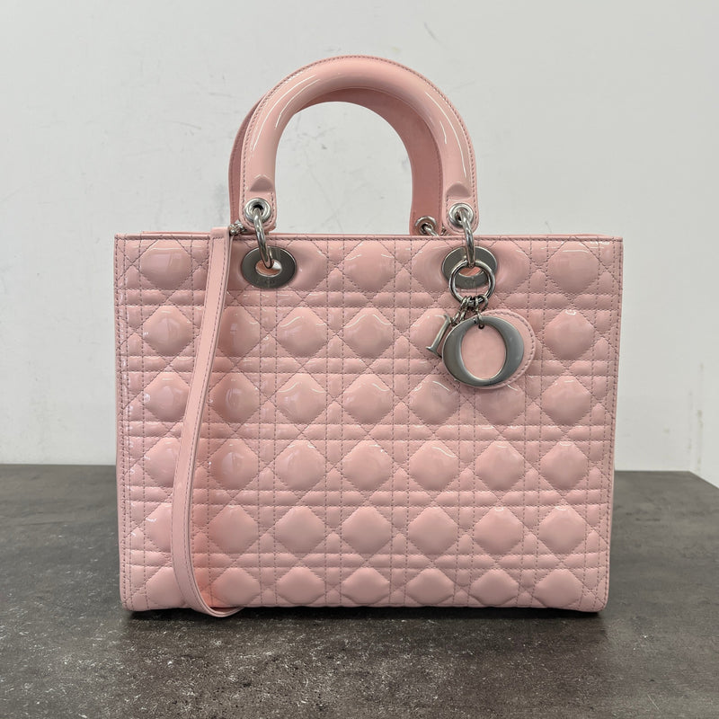 Women's Lady Dior Large Handbag Pink