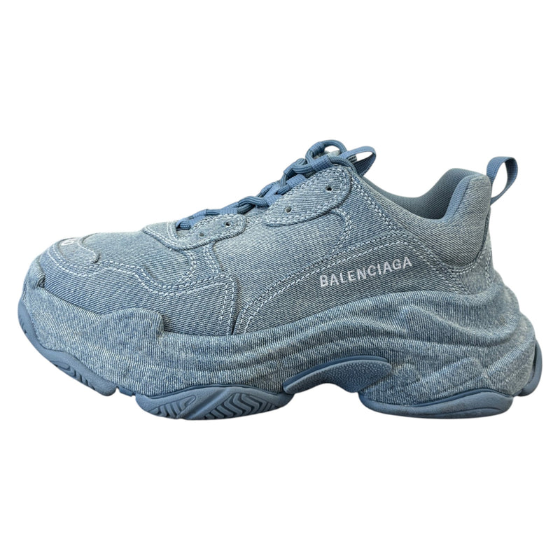 Women's Triple S Low Trainers Blue Size UK 7 / EU 40