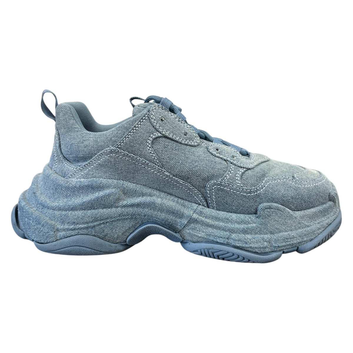Women's Triple S Low Trainers Blue Size UK 7 / EU 40 - Photo 4