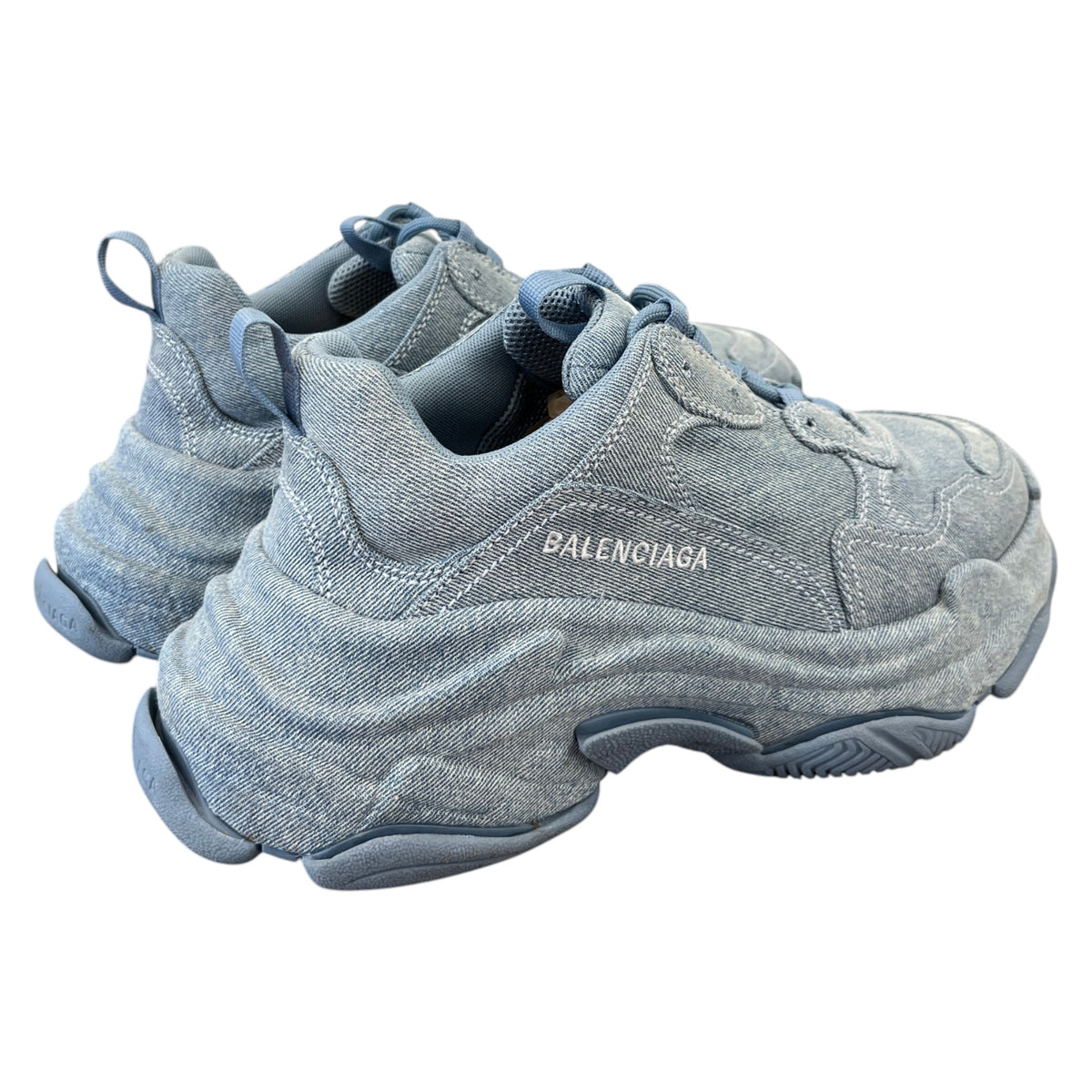 Women's Triple S Low Trainers Blue Size UK 7 / EU 40 - Photo 8