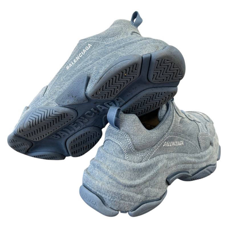 Women's Triple S Low Trainers Blue Size UK 7 / EU 40