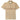 Men's Embroidered Zip Logo Print Polo Shirt Beige Size S