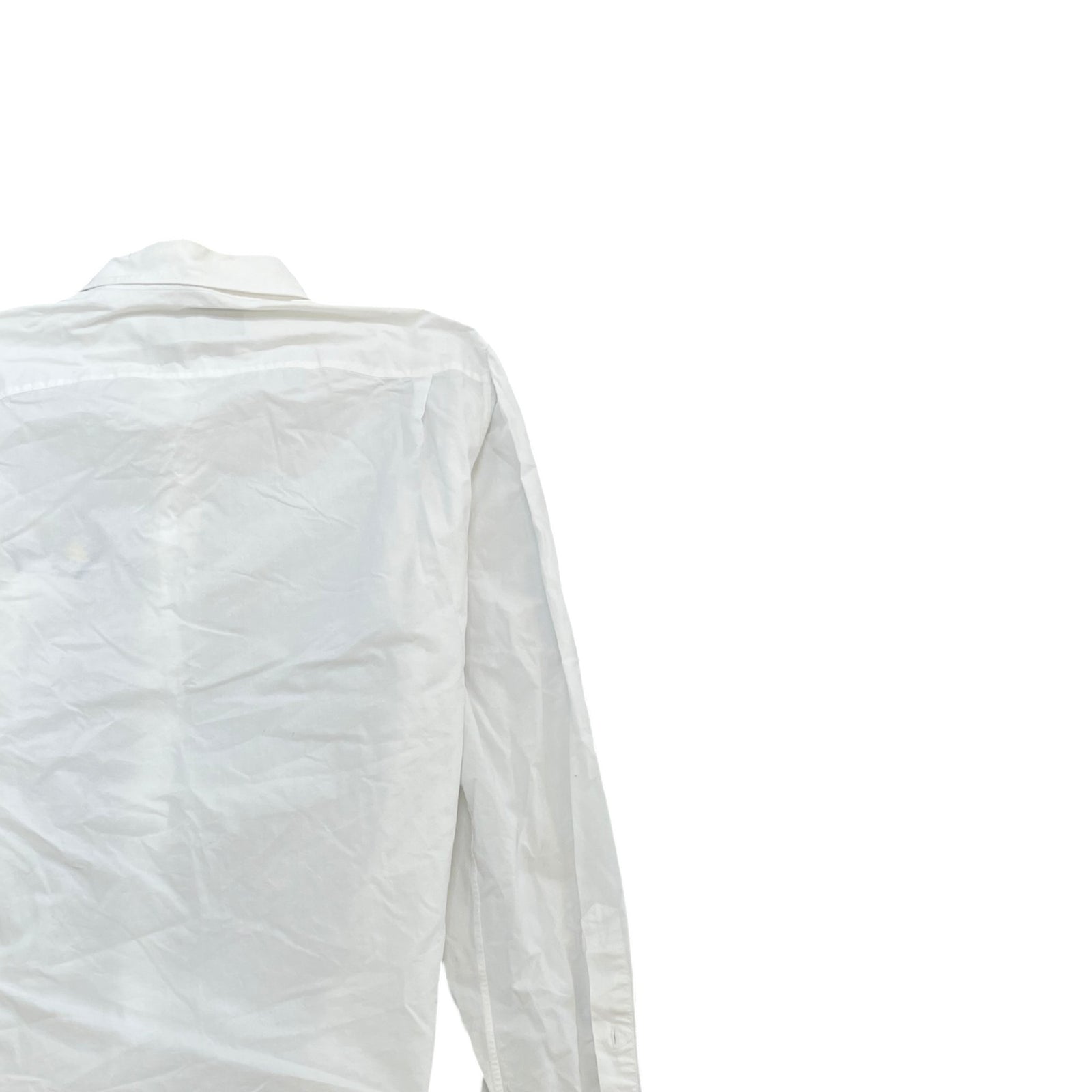 Men's Space Badge Long Sleeve Shirt White Size M - Photo 4