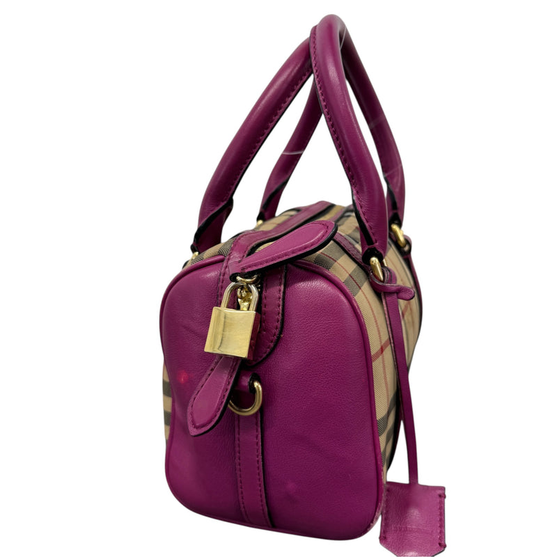 Women's Haymarket Check Handbag Pink