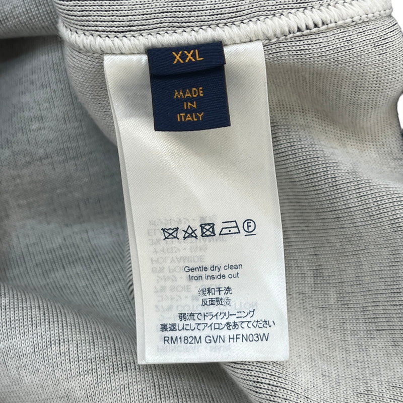 Men's Monogram Sleeve Bomber Jacket Navy Size XXL