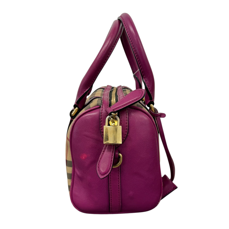 Women's Haymarket Check Handbag Pink