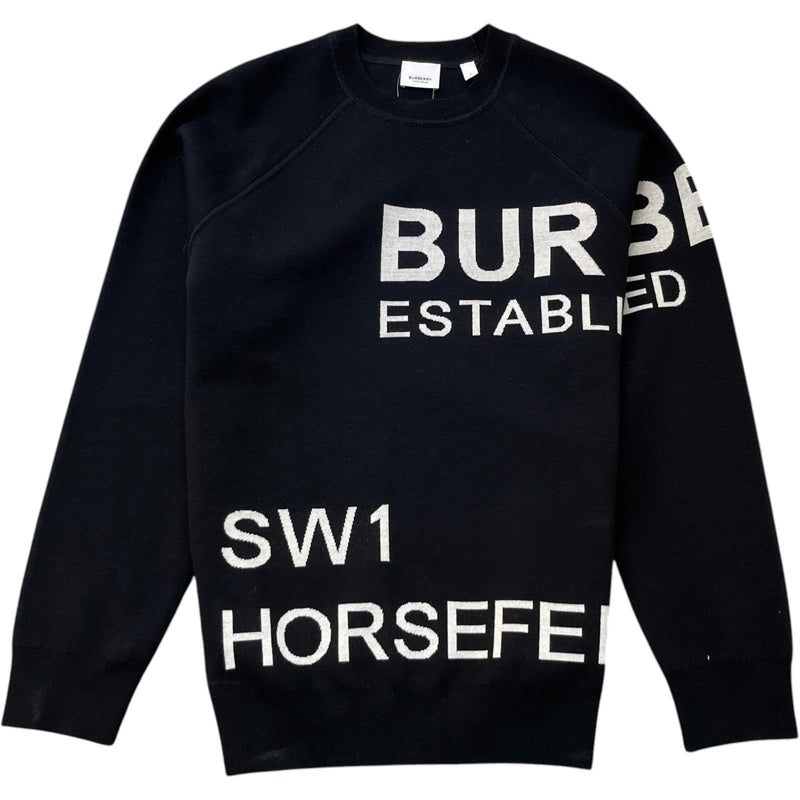 Men's Embroidered Logo Sweatshirt Black Size M