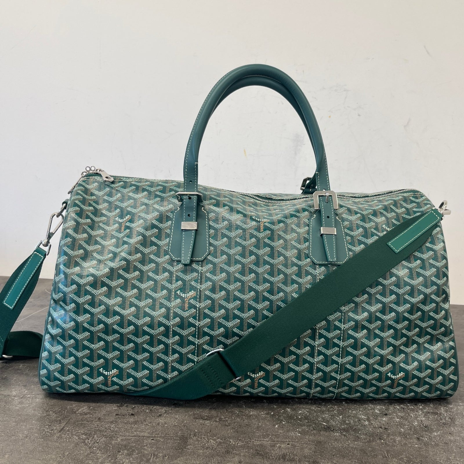 Men's Boston 50 Duffle Travel Bag Green - Photo 14