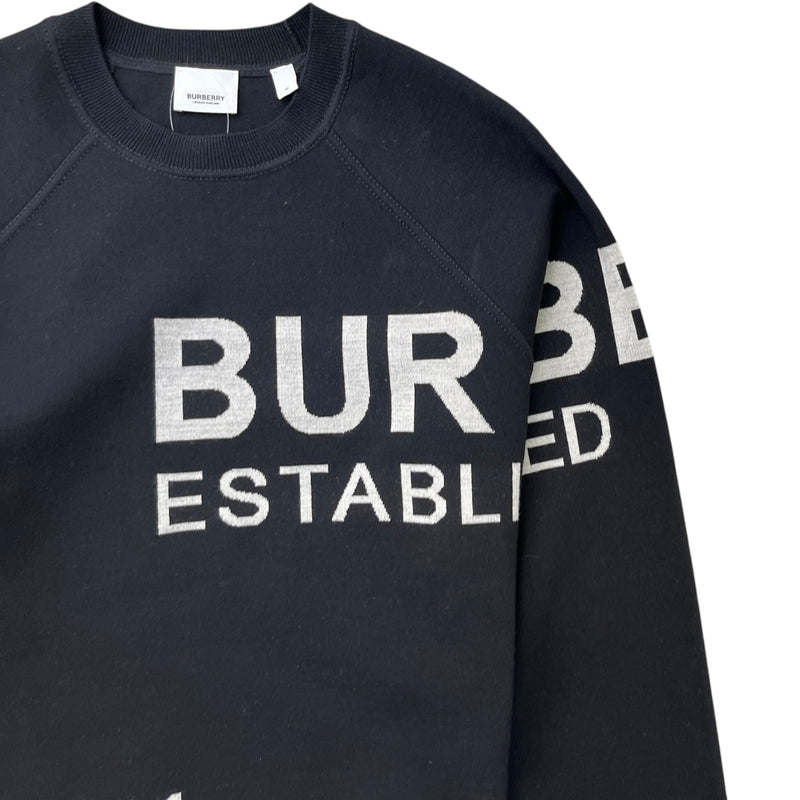 Men's Embroidered Logo Sweatshirt Black Size M