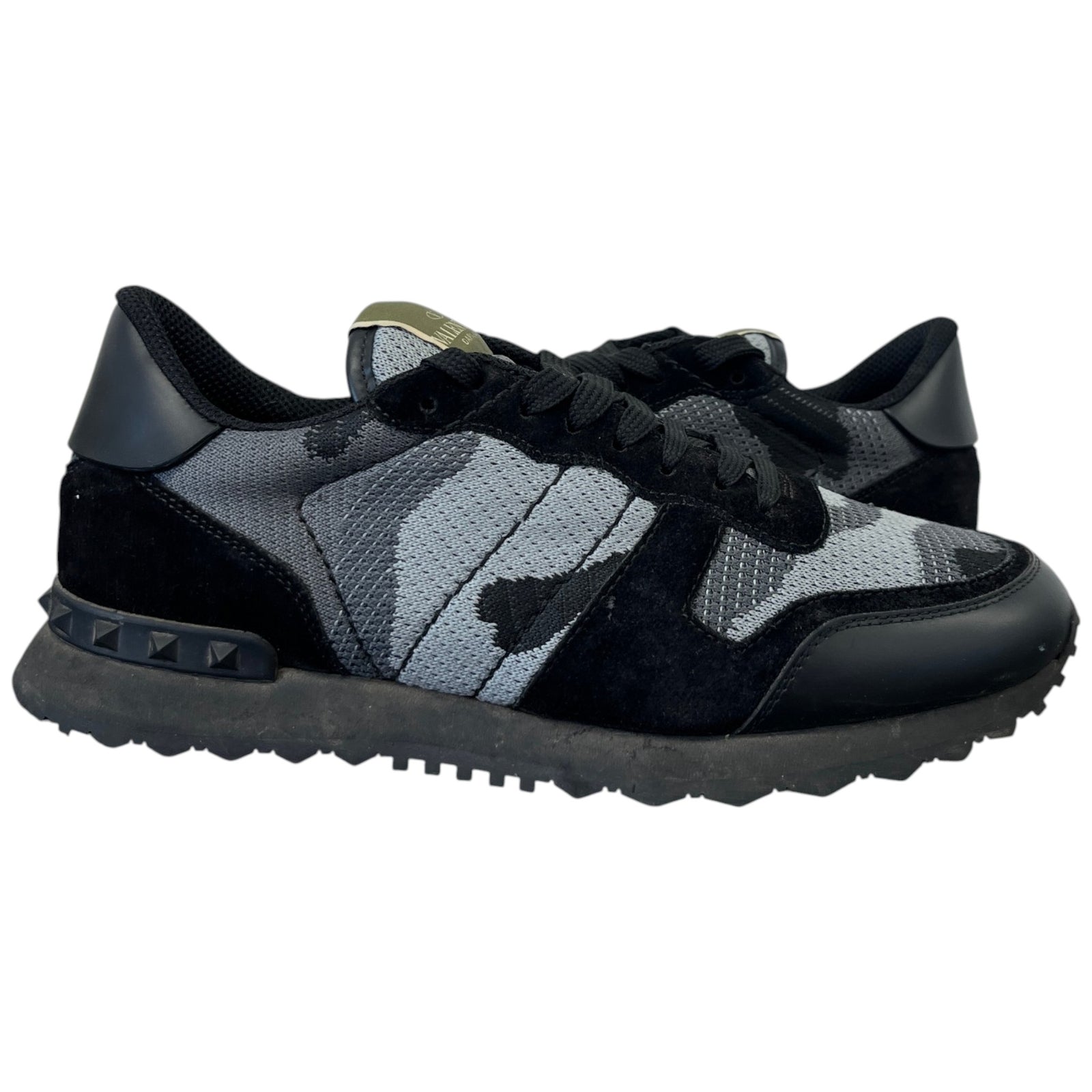 Men's Rockrunner Camouflage Low Trainers Black Size UK 6 / EU 40 - Photo 3