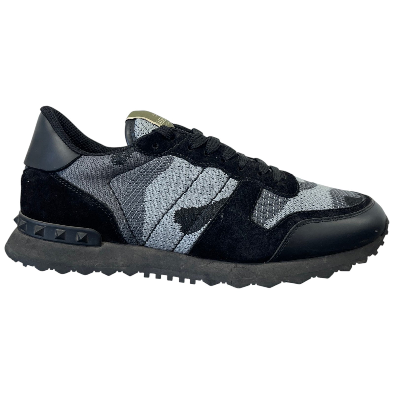 Men's Rockrunner Camouflage Low Trainers Black Size UK 6 / EU 40 - Photo 1