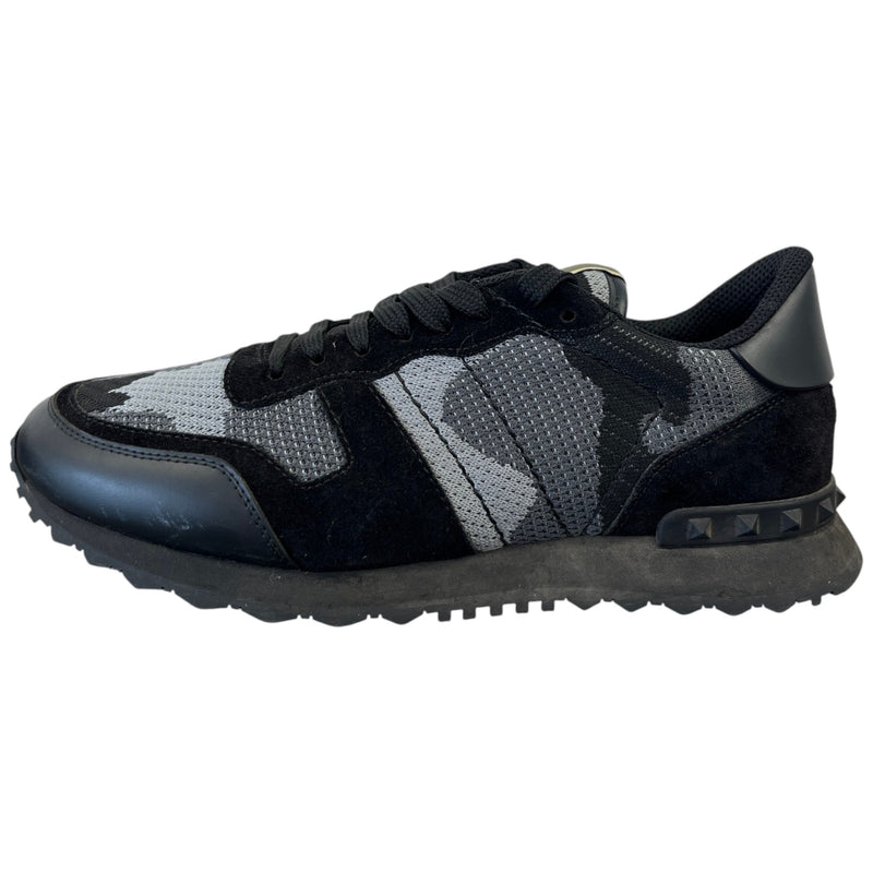 Men's Rockrunner Camouflage Low Trainers Black Size UK 6 / EU 40
