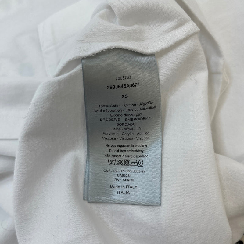 Men's Atelier Embroidered T-Shirt White Size XS