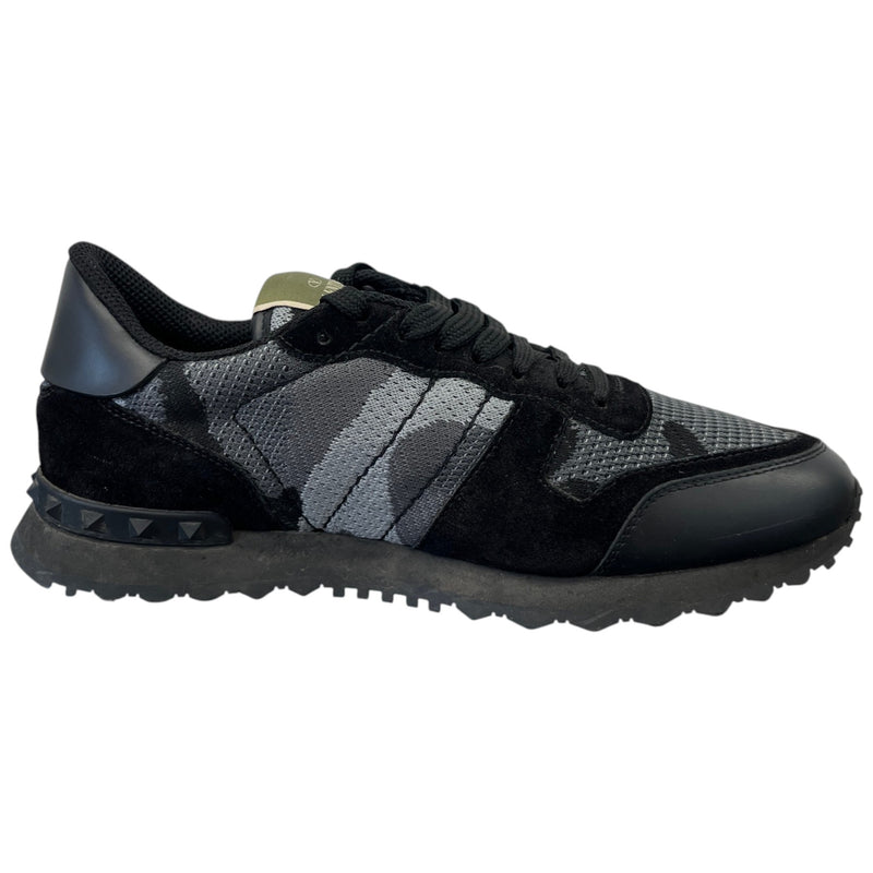 Men's Rockrunner Camouflage Low Trainers Black Size UK 6 / EU 40